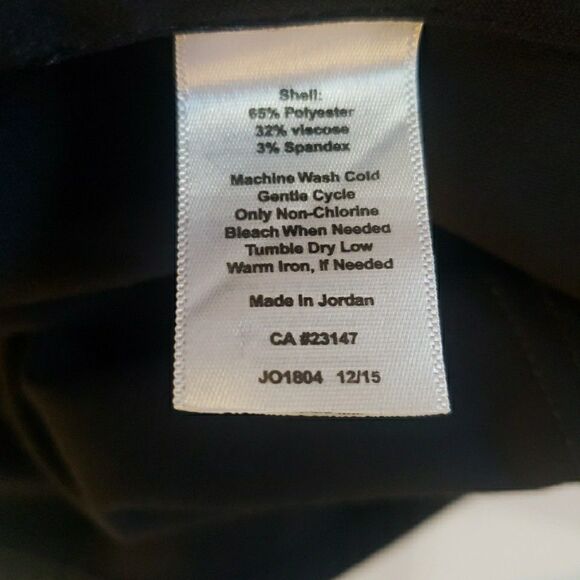 Talbots Pants Womens 16P Navy Blue Hollywood Petite Stretch Pull On Career Wear - Picture 9 of 9